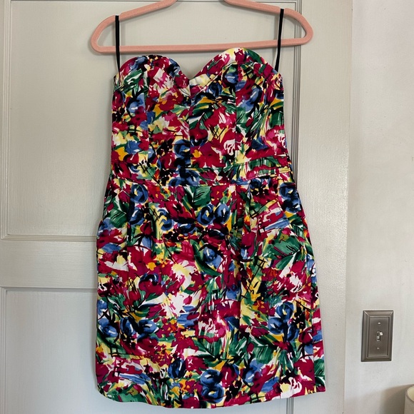 Colorful Strapless Dress - Picture 1 of 2